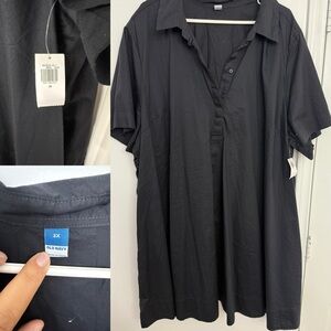 Old Navy Men's Casual Black Button Down Shirt
